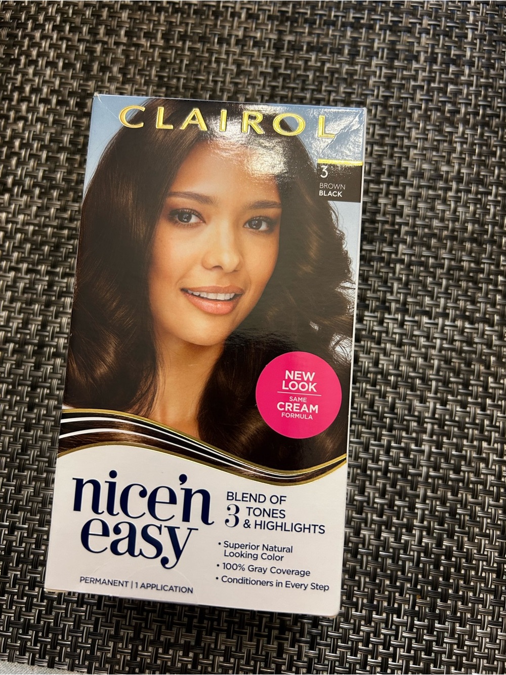 Clairol Nice'n Easy Permanent Hair Color - Brown Black (3)